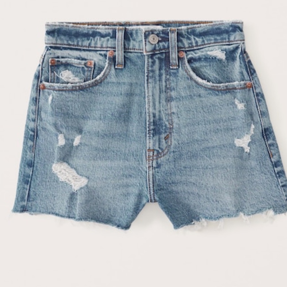 Abercrombie + Fitch curve love- high rise -mom jeans waist 29